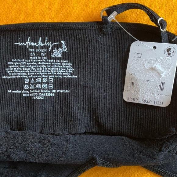 Free People Black Ali Seamless Bra in Sizes XS/S and M/L, NWT - Picture 8 of 16